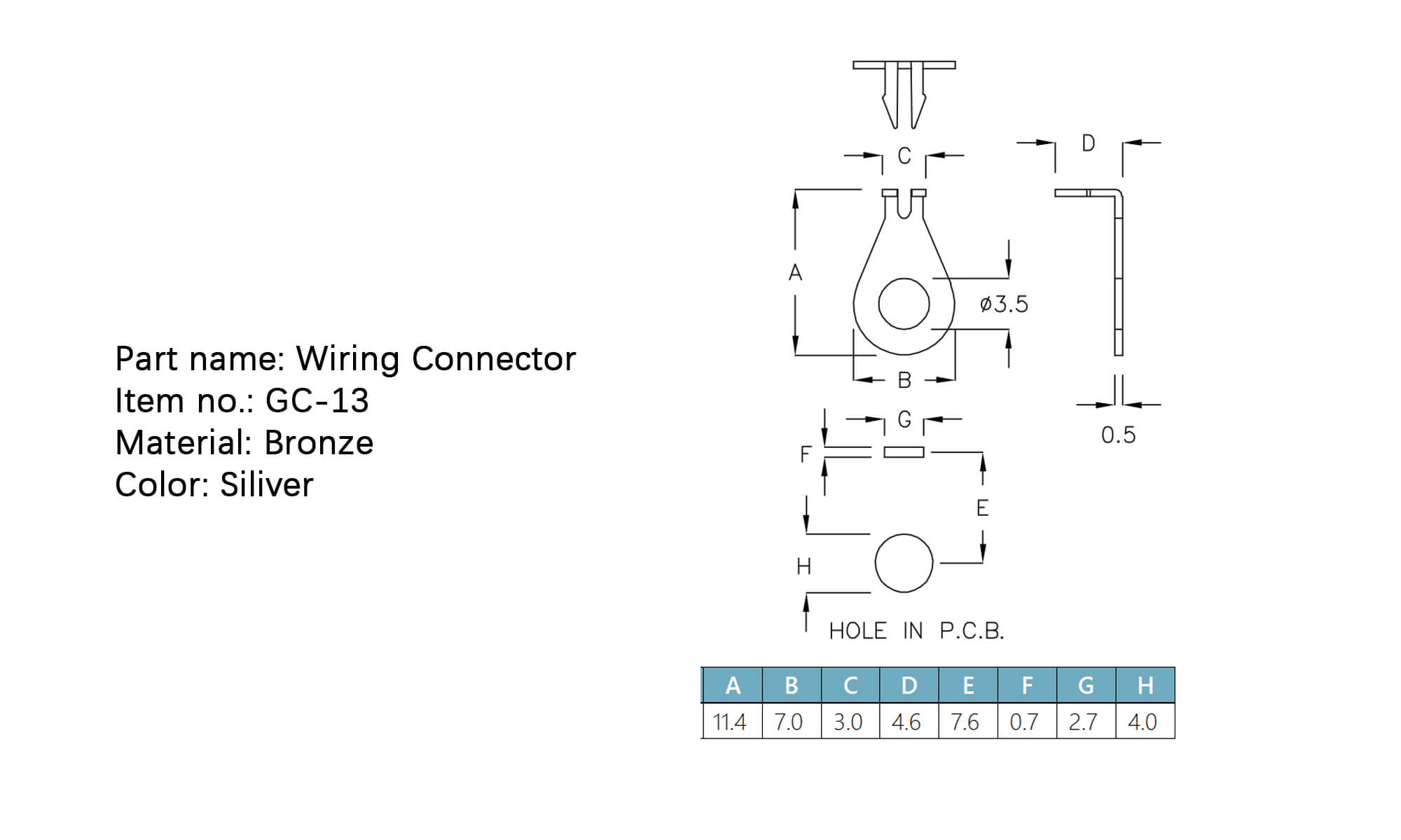 Wiring Connector GC-13